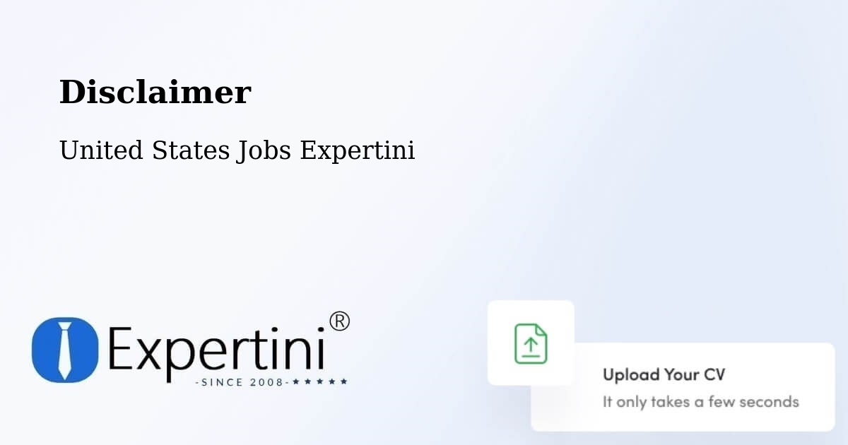 Disclaimer – Plantation - United States Jobs Expertini