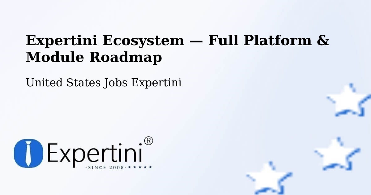 Expertini Ecosystem — Full Platform & Module Roadmap – Plantation